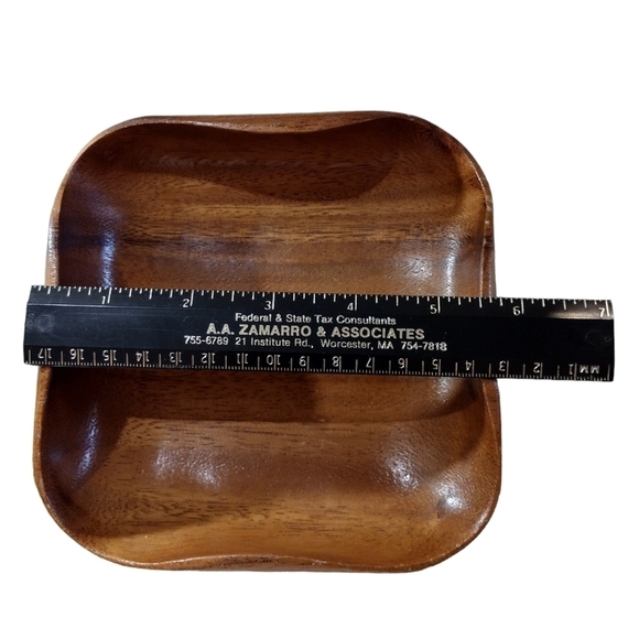 GENUINE Vintage Monkey Pod Bowls Set of 2 - Picture 5 of 6